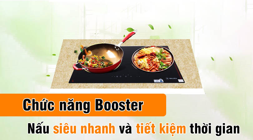 Bếp điện từ Malloca MH-02IR D chức năng Booster